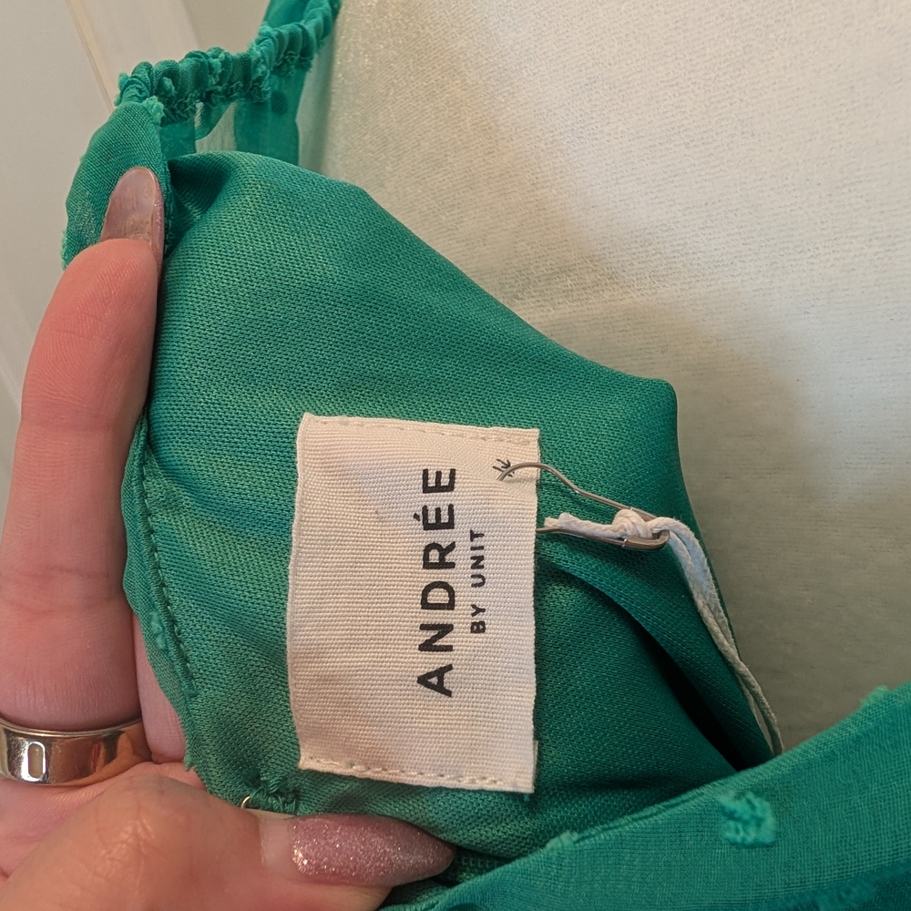 Teal Ruched Dress - Picture 3 of 3
